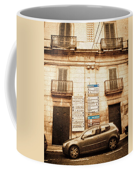 Architecture Coffee Mug featuring the photograph Segnali Stradali by Steven Myers