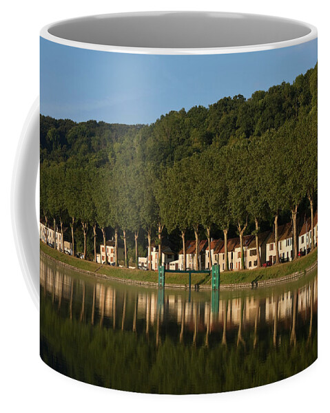 Seine River Scene Coffee Mug featuring the photograph Seine River Reflections by Sally Weigand