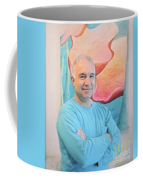 Felipe Adan Lerma Coffee Mug featuring the photograph Self Portrait 4 - Circa mid-80s With 40x60 Art by Felipe Adan Lerma