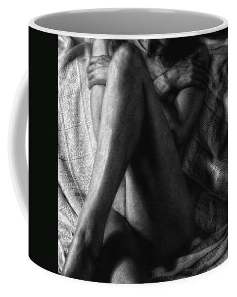 Woman Coffee Mug featuring the photograph Self Preservation by Donna Blackhall