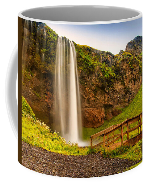 Europe Coffee Mug featuring the photograph Seljalandsfoss waterfall 3 by Roy Pedersen