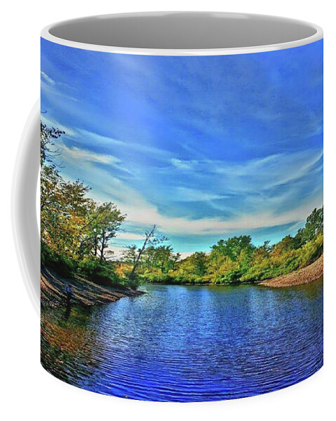 Creek Coffee Mug featuring the photograph Selkirk Shores by Dani McEvoy
