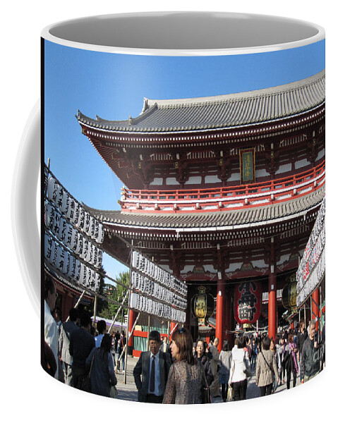 Senso-ji Coffee Mug featuring the photograph Senso-ji Shrine by Brandy Woods