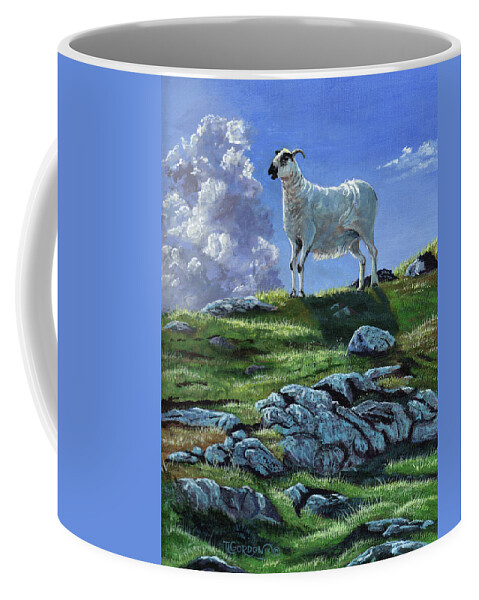 Tim Coffee Mug featuring the painting Sentinal of the highlands by Timithy L Gordon