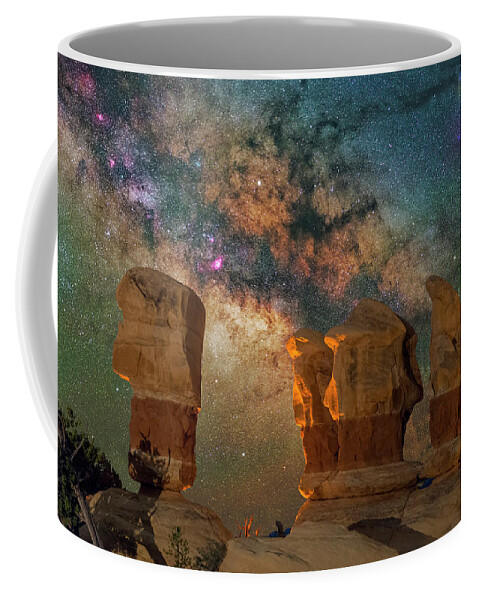 Astronomy Coffee Mug featuring the photograph Sentinels of the Night by Ralf Rohner