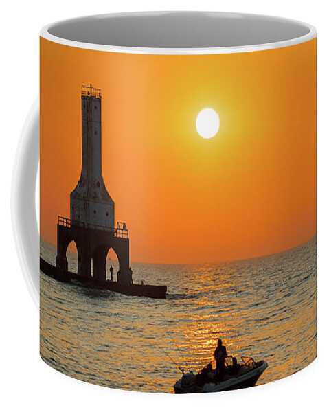 Sunrise Coffee Mug featuring the photograph September Catch II by James Meyer