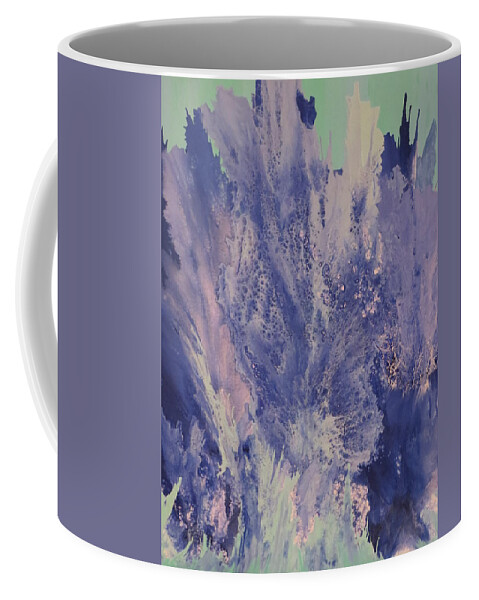Abstract Coffee Mug featuring the painting Serendipity by Soraya Silvestri