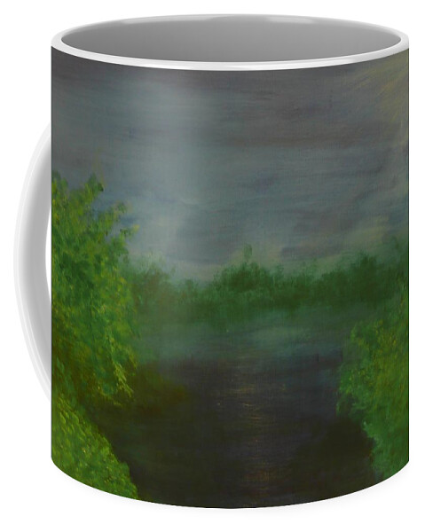 Landscape Coffee Mug featuring the painting Serenity by Jennifer Hernandez