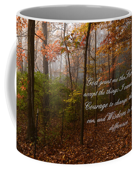 Prayer Coffee Mug featuring the photograph Serenity Prayer by Ann Bridges
