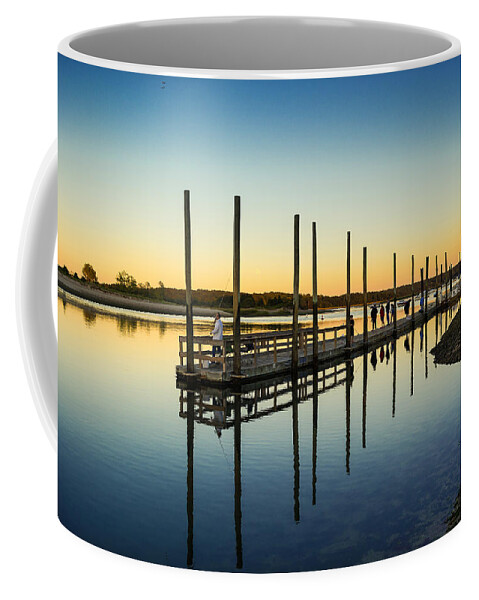  Sunrise Coffee Mug featuring the photograph Serenity Sunset Kings Park New York by Alissa Beth Photography