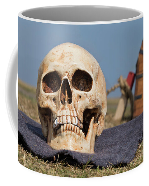Skull Coffee Mug featuring the photograph Service With A Smile by Terri Waters