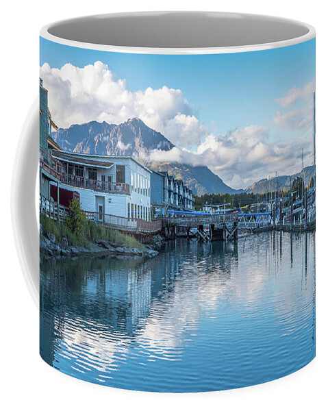 Alaska Coffee Mug featuring the photograph Seward Harbor in Alaska by Brenda Jacobs