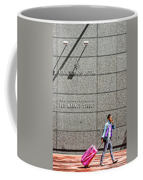 Four Season Coffee Mug featuring the photograph SF Pink Four Season by Ed Broberg