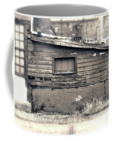 Shack Coffee Mug featuring the photograph Shabby Shack By The Tracks by Phil Perkins
