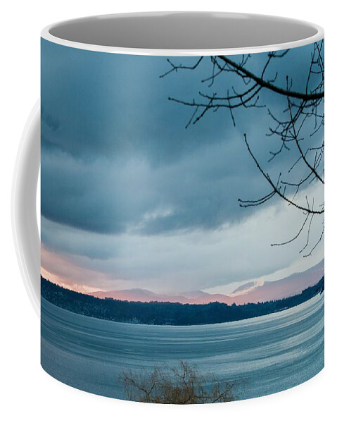 Clouds Coffee Mug featuring the photograph Shades of Blue as Night Falls by E Faithe Lester