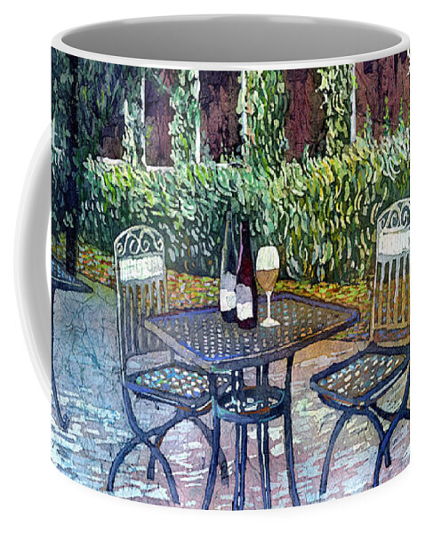 Wine Coffee Mug featuring the painting Shades of Van Gogh by Hailey E Herrera