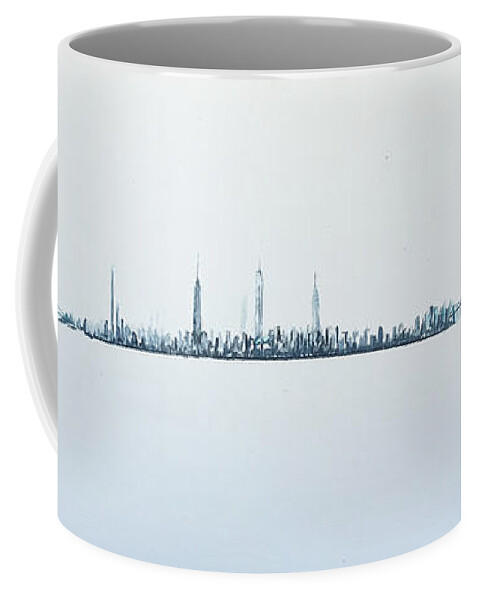 Skyline Coffee Mug featuring the painting Soft Light by Jack Diamond