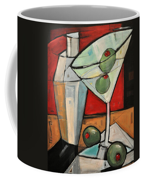 Martini Coffee Mug featuring the painting Shaken Not Stirred by Tim Nyberg