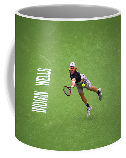 Tennis Coffee Mug featuring the photograph Shapovalov by Bill Cubitt