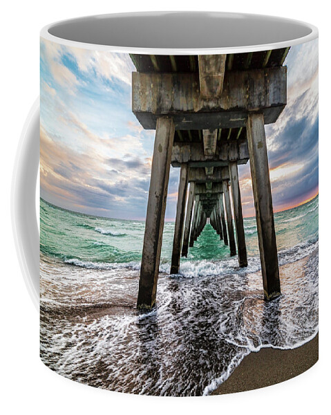 Florida Coffee Mug featuring the photograph Sharky's Pier by Joe Holley