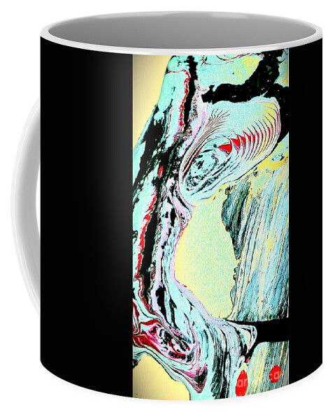 Dance Coffee Mug featuring the painting She Dances With The Waves by Jacqueline McReynolds