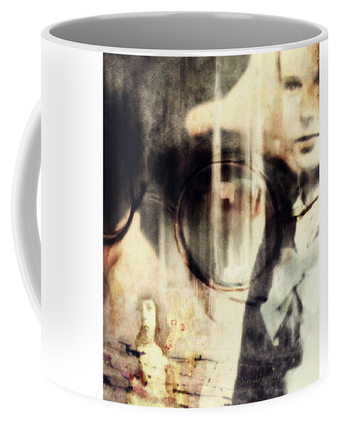 Mobiography Coffee Mug featuring the digital art She'd Seen Too Much by Delight Worthyn