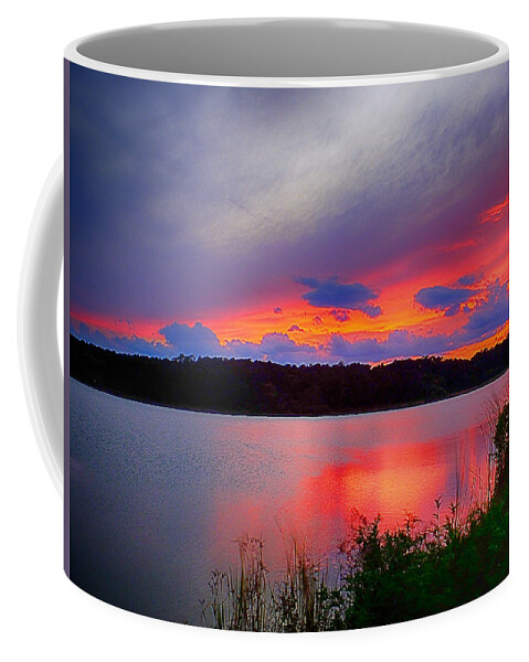 Sunset Coffee Mug featuring the photograph Shelf Cloud at Sunset by Bill Barber