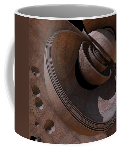 3d Fractal Coffee Mug featuring the digital art Shell Game by Lyle Hatch