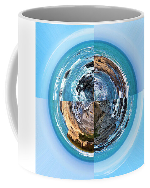 Beauty Coffee Mug featuring the photograph Shelter Cove Stereographic Projection by K Bradley Washburn