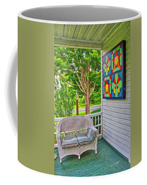 Barn Quilts Coffee Mug featuring the photograph Shelton House Block by Dale R Carlson