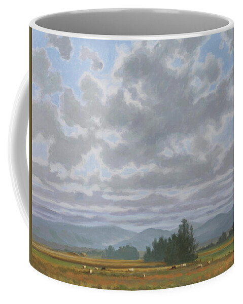 Oil Paintings Coffee Mug featuring the painting Shennandoah Sky by Guy Crittenden