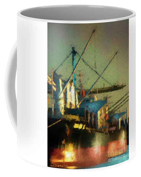 Marvin Saptes Coffee Mug featuring the digital art Ships by Marvin Spates