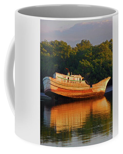 Puntarenas Coffee Mug featuring the photograph Shipwreck 2 by Ron Kandt