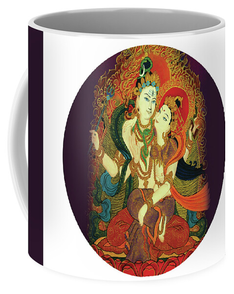 Shiva Coffee Mug featuring the painting Shiva Shakti by Guruji Aruneshvar Paris Art Curator Katrin Suter
