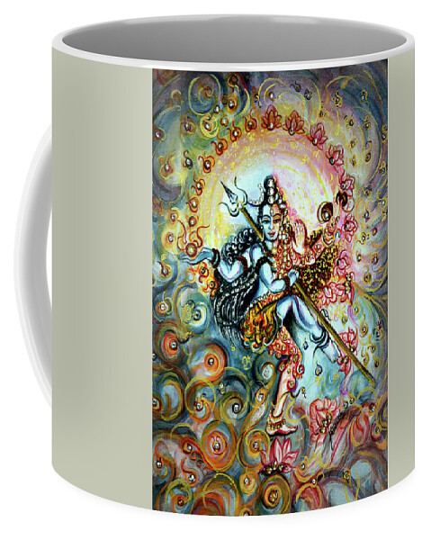 Shiv Coffee Mug featuring the painting Shiva Shakti by Harsh Malik