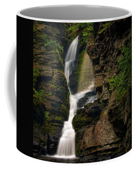 Waterfalls Coffee Mug featuring the photograph Shower of Eden by Neil Shapiro