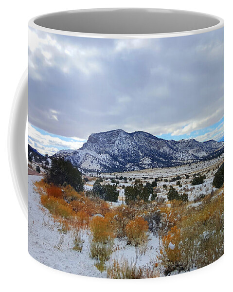 Southwest Landscape Coffee Mug featuring the photograph Side of the road by Robert WK Clark