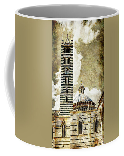Siena Coffee Mug featuring the photograph Siena Duomo tower and cupola by Weston Westmoreland