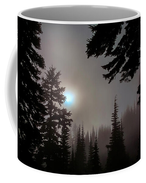 Silhouette Coffee Mug featuring the photograph Silhouettes in the Mist 2008 by Greg Reed