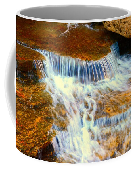 Gentle Waterfall Coffee Mug featuring the photograph Silky Waters by Stacie Siemsen
