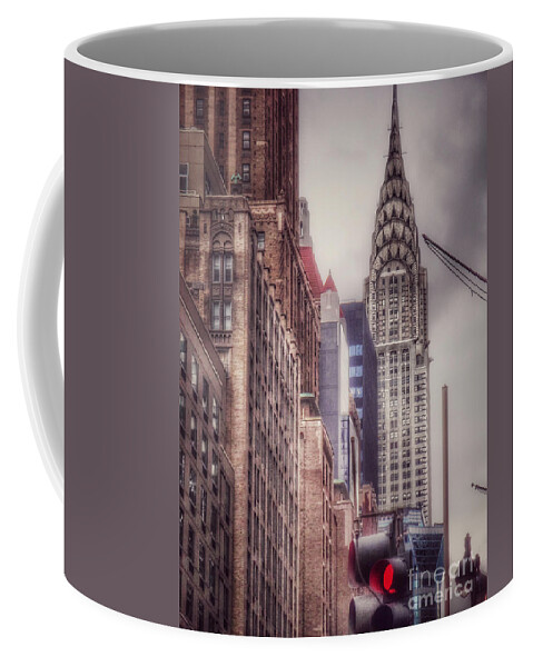 Chrysler Building Coffee Mug featuring the photograph Silver Majesty - Chrysler Building New York by Miriam Danar