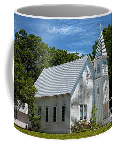 Structure Coffee Mug featuring the photograph Simple Country Church by Christopher Holmes