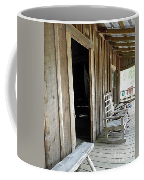 Porch Coffee Mug featuring the photograph Simple Living by D Hackett