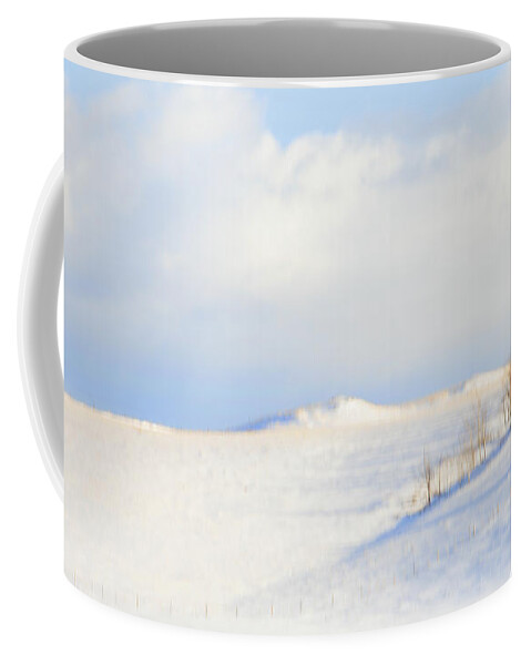Minimalism Coffee Mug featuring the photograph Simply Snow Landscape by Theresa Tahara