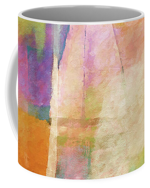 Light Coffee Mug featuring the painting Singing Light by Lutz Baar