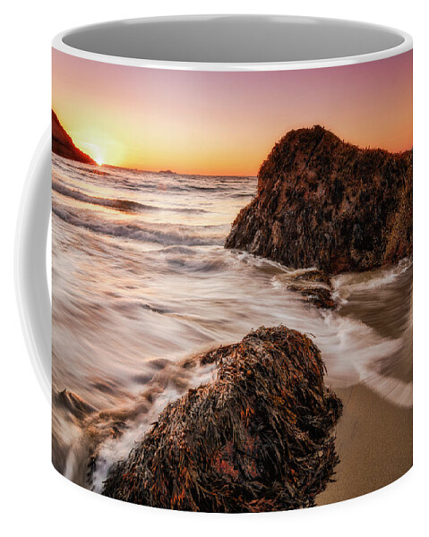 Singing Beach Coffee Mug featuring the photograph Singing Water, Singing Beach by Michael Hubley