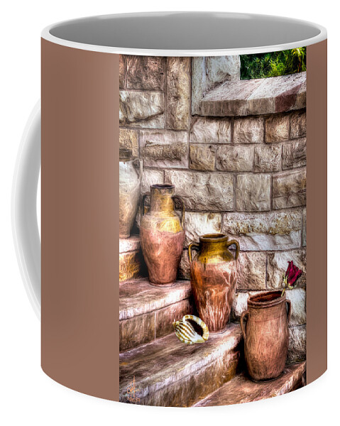 Urn Coffee Mug featuring the photograph Single Rose by Pennie McCracken