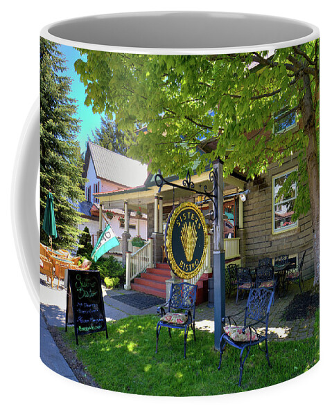 Sisters Bistro In Old Forge Coffee Mug featuring the photograph Sisters Bistro in Old Forge by David Patterson