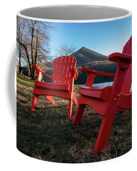  Coffee Mug featuring the photograph Sitting by the lake by Steve Hurt