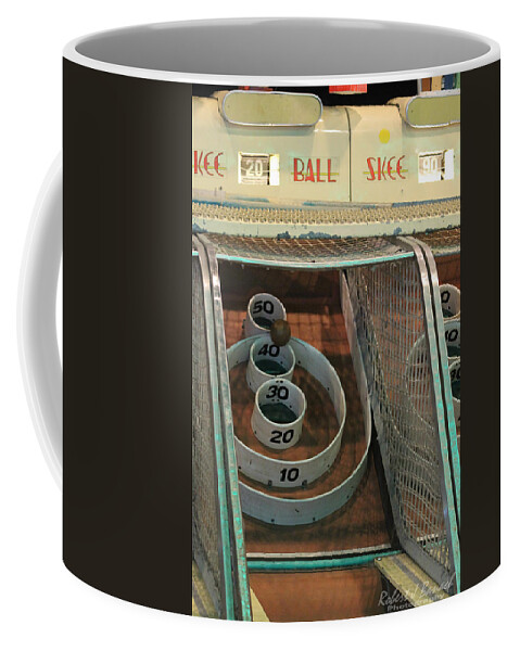 Skee Ball Coffee Mug featuring the photograph Skee Ball at Marty's Playland by Robert Banach